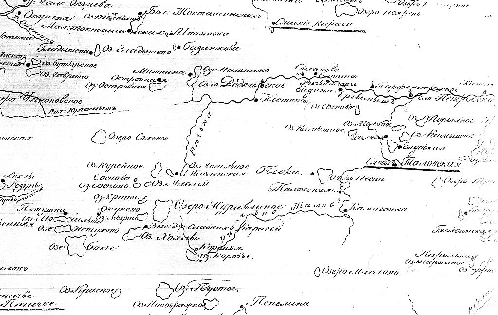 Карта Челябинского уезда Плотникова С.В.